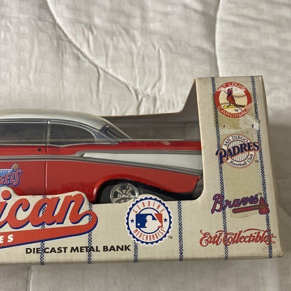 NIB ERTL American Pastime Series Angels 1957 Chevy 210 Bank MLB. NlB - Picture 8 of 15